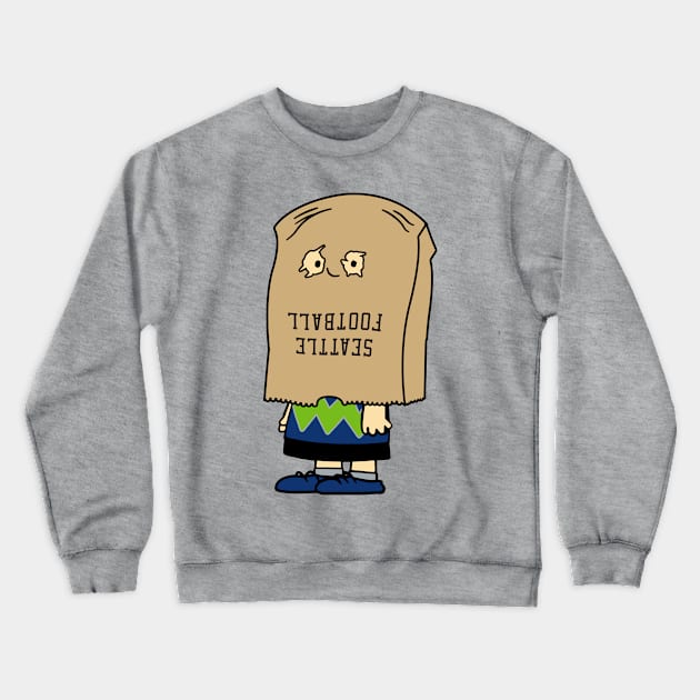 Seattle Bag Of Shame Crewneck Sweatshirt by unsportsmanlikeconductco